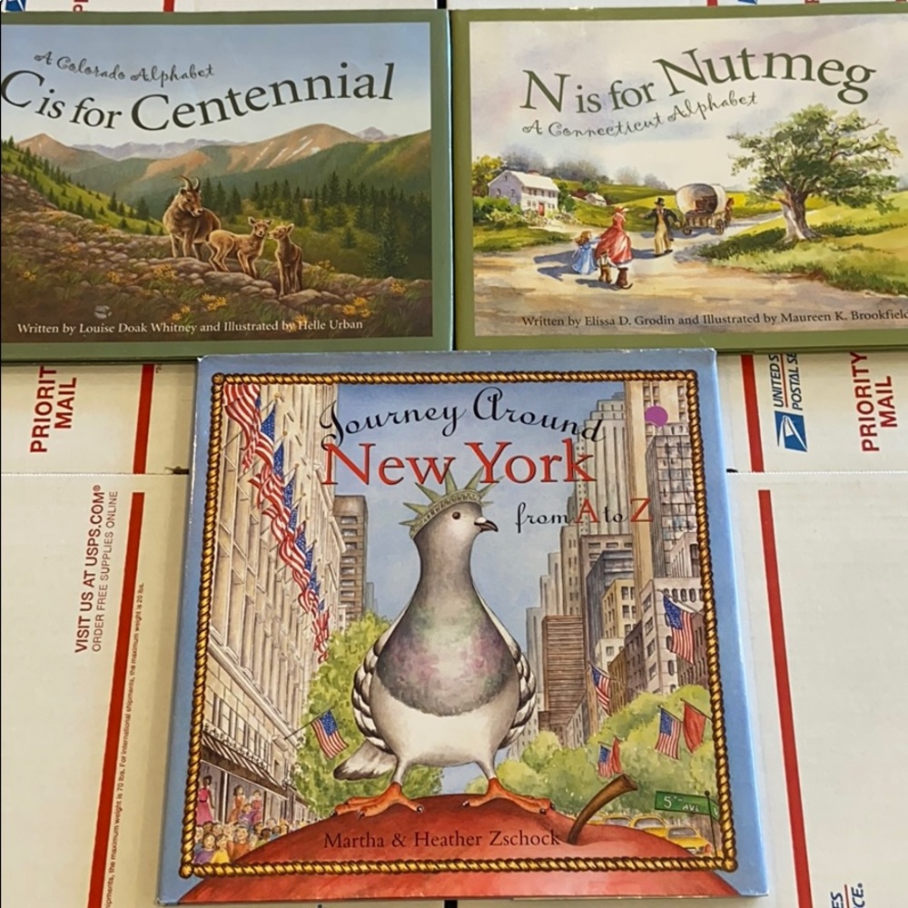 3 State ABC Books Colorado Connecticut New York